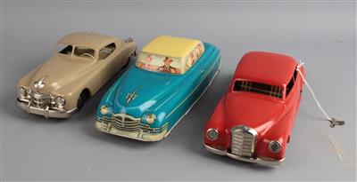 3 Stk. Automodelle um 1950: - Toys