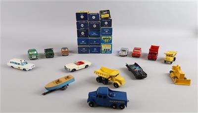 Konvolut 14 Stk. Matchbox Autos aus den Jahren 1960/65, - Giocattoli
