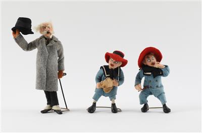 Krauhs-Figurengruppe, 3 Stk. aus der Serie Wiener Typen, - Spielzeug