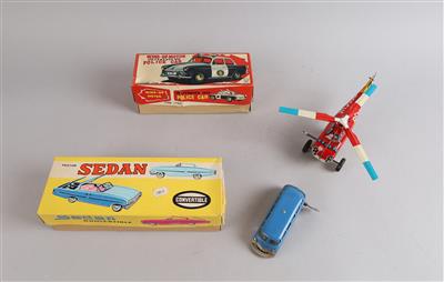 Konvolut Blechspielzeug um 1960, - Spielzeug