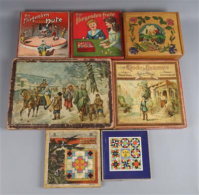 Konvolut von 7 Spielen um 1900-1920: - Toys