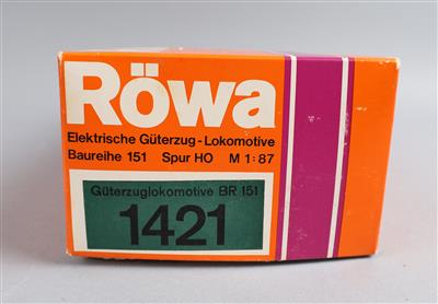 RÖWA H0, 1421 E-Lok der DB, - Spielzeug