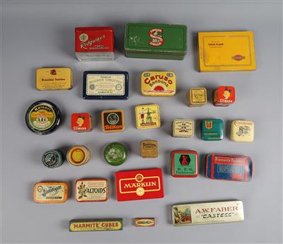 Konvolut 27 Stück Blechdosen um 1920, - Spielzeug