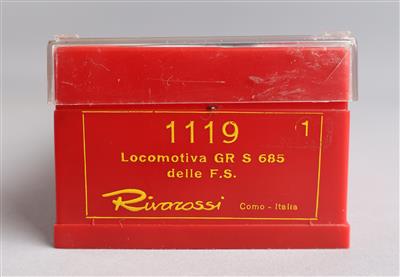 Rivarossi H0, 1119 Dampflok mit 4-a Tender der FS, - Spielzeug