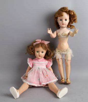 2 Stück amerikanische Puppen um 1950: - Giocattoli