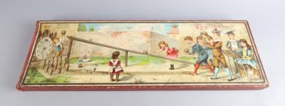 Kegelbahn-Spiel im Originalkarton mit schönem Deckelbild, - Toys