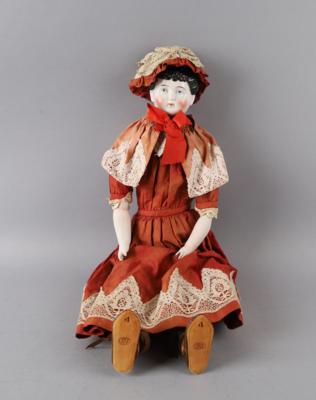 China Doll, um 1890, - Hračky