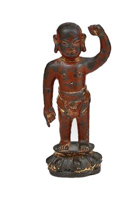 Figur des Buddha Shakyamuni als Kind - Asiatische Kunst