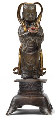 Bronzefigur der Long Nü - Asiatische Kunst