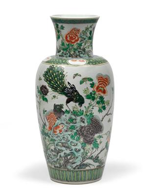 Famille verte Vase - Asiatische Kunst