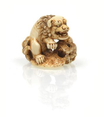 Netsuke eines shishi - Asiatische Kunst