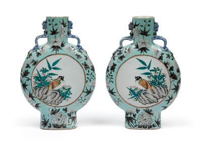 A pair of famille rose vases in the Dayazhai style - Asian art