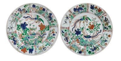 A pair of famille verte dishes - Asian art