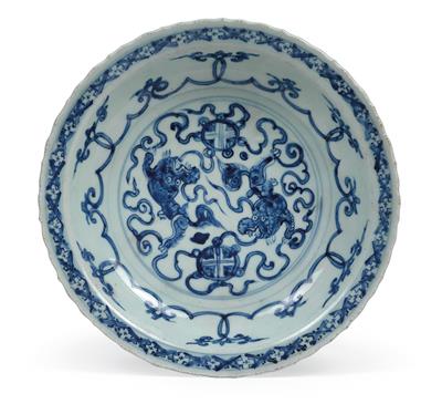 A blue-and-white dish - Asian art