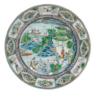 A famille rose plate - Arte asiatica