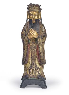 A figure of a Daoist deity - Asian art