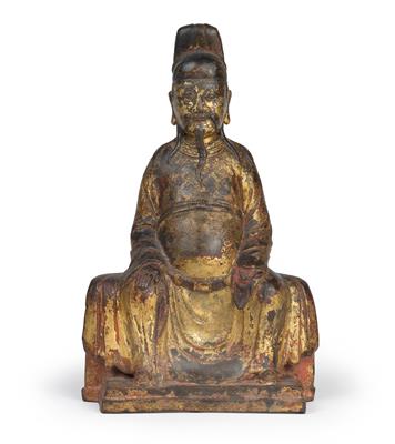 A figure of a city god - Asian art