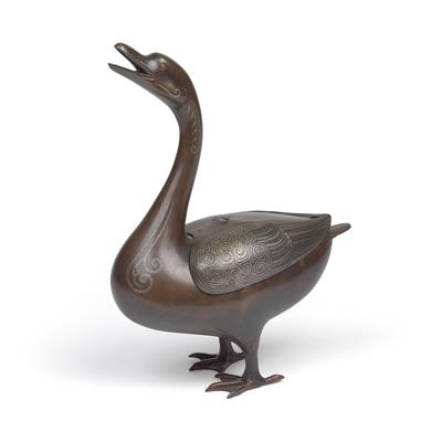 A censer in the form of a goose - Arte asiatica