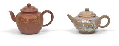 Two Zisha teapots - Asian art