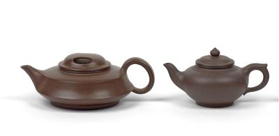 Two Zisha teapots, China, Yixing, late 20th/early 21st cent. - Arte asiatica