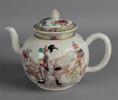 Famille rose Teekanne, China, Yongzheng Periode - Asiatische Kunst