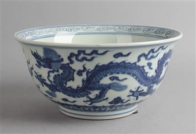 Blau-weiße Schale, - Asiatische Kunst