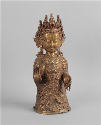Bronzefigur eines Bodhisattva - Asiatische Kunst