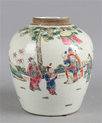 Famille rose Vase, - Asiatische Kunst