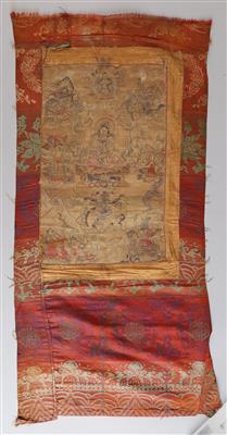 Thangka des Trisong Detsen(?), - Asiatische Kunst