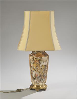 Satsuma Tischlampe, Japan, Meiji Zeit, - Asiatische Kunst
