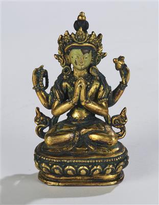 Avalalokiteshvara, Tibet, 18./19. Jh., - Arte Asiatica