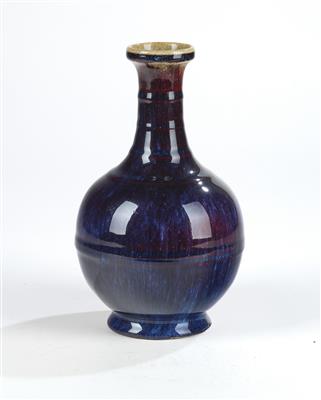 Flambé glasierte Vase, China, späte Qing Dynastie, - Asijské umění