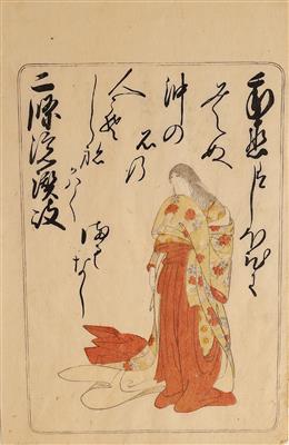 Katsukawa Shunsho (1726-1792) zugeschrieben, - Asiatische Kunst