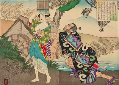 Tsukioka Yoshitoshi (Edo 1839-1892), - Asijské umění