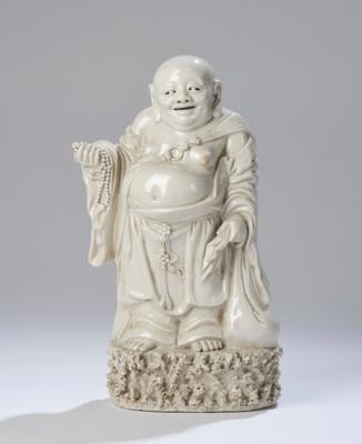 Blanc de Chine Figur des Budai, China, Dehua, Qing Dynastie, - Asiatische Kunst