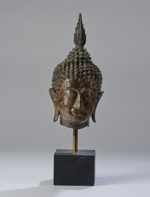 Buddha Kopf, Thailand, Sukhothai Stil, 16./17. Jh., - Asiatische Kunst