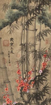 China, Volks Republik-Periode, Hängerolle, - Asiatische Kunst