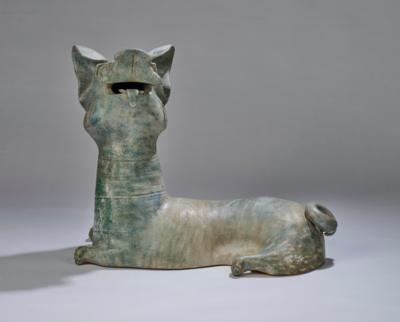 Liegender Hund, China, Han Dynastie (206 v. Chr.-220 n. Chr.), - Asijské umění