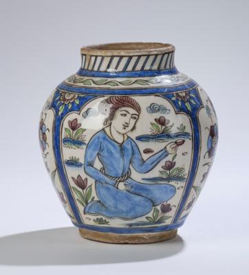 Qajar Vase, Persien, 19. Jh., - Asiatische Kunst