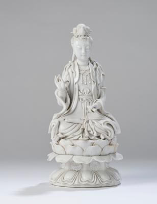 Blanc de Chine Figur des Guanyin, China, Dehua, - Arte Asiatica