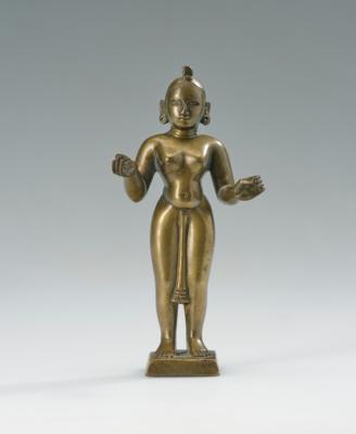 Bronzefigur des Krishna, Indien, 19. Jh., - Asijské umění