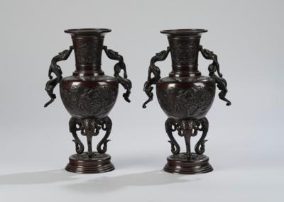 Paar Vasen, Japan, Meiji Zeit, - Arte Asiatica