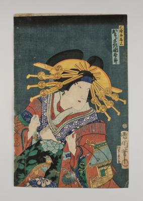 Toyohara Kunichika (1835-Edo 1900), - Asiatische Kunst