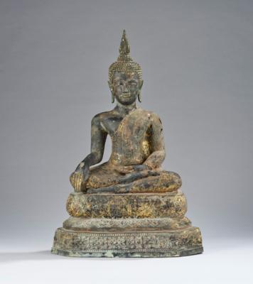 Buddha Shakyamuni, Thailand, Rattanakosin, 18./19. Jh., - Asijské umění