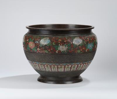 Großer Champlevé Übertopf, Japan, 19. Jh. - Asian Art