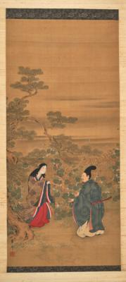 Japan, spätes Meiji/frühes Taisho, Rollbild, - Asijské umění