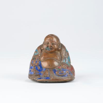 Kleine Champlevé Figur des Budai, China, 18./19. Jh., - Asijské umění