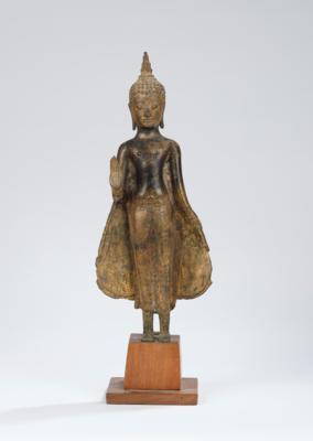 Stehender Buddha Shakyamuni, Thailand, Ayutthaya Stil, 18. Jh., - Asijské umění