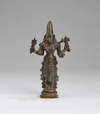Bronzefigur der Lakshmi, Indien 18./19. Jh., - Asijské umění