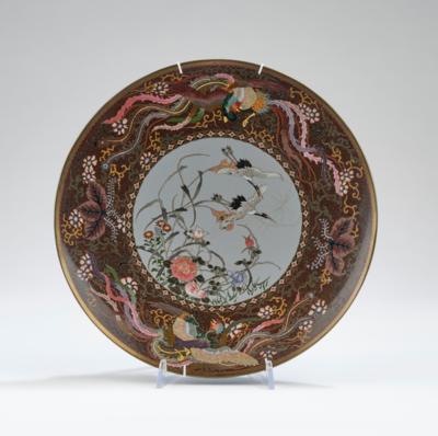Cloisonné Teller, Japan, Meiji Periode, - Asiatische Kunst
